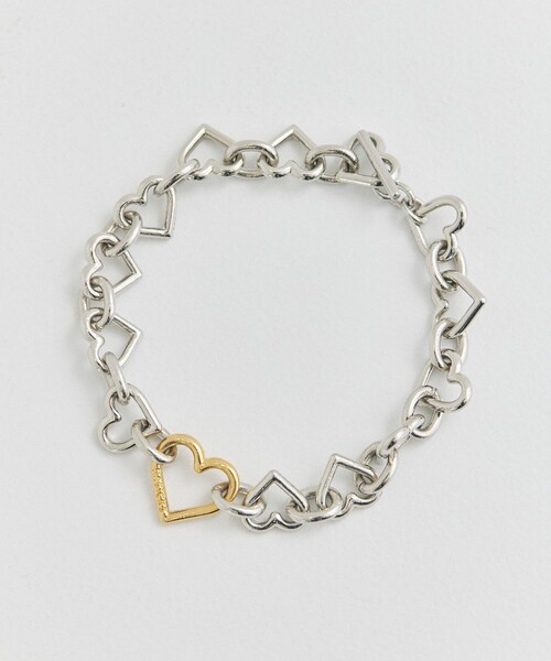 BASICKS(ベイシックス)の「【BASICKS/ベーシックス】Heart Shaped Bracelet(ブレスレット・レディース・シルバー・S)」の3枚目の写真
