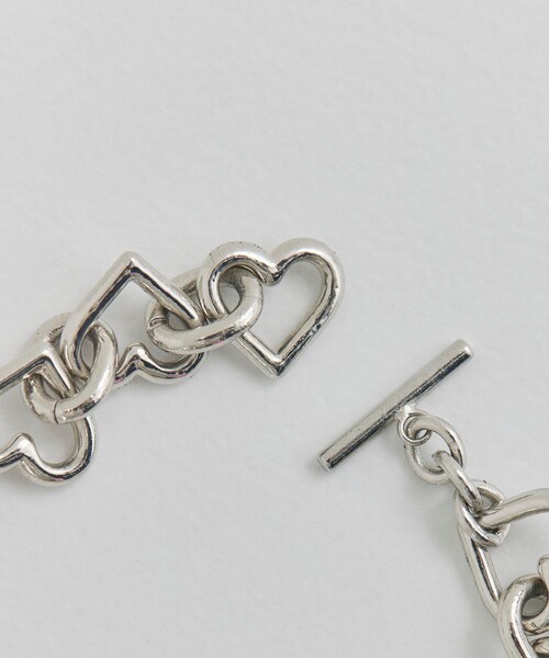 BASICKS(ベイシックス)の「【BASICKS/ベーシックス】Heart Shaped Bracelet(ブレスレット・レディース・シルバー・S)」の6枚目の写真