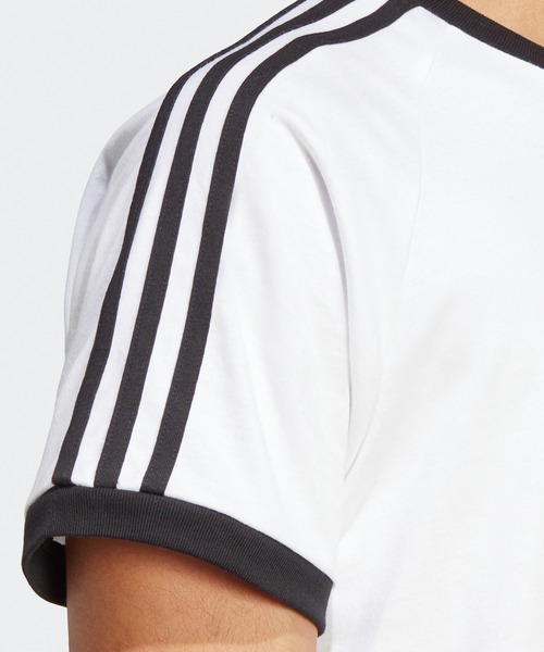 adidas(アディダス)の「adidas/アディダス adidas ORI 3-STRIPES TEE 半袖Tシャツ リンガーT(Tシャツ/カットソー・メンズ・ホワイト×ブラック/ネイビー×ホワイト/ブラック×ホワイト/ブラウン/グリーン/ベージュ/ブルー/スカイブルー・S/XL/L/M/XS)」の9枚目の写真