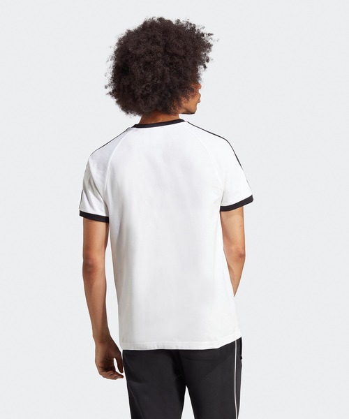 adidas(アディダス)の「adidas/アディダス adidas ORI 3-STRIPES TEE 半袖Tシャツ リンガーT(Tシャツ/カットソー・メンズ・ホワイト×ブラック/ネイビー×ホワイト/ブラック×ホワイト/ブラウン/グリーン/ベージュ/ブルー/スカイブルー・S/XL/L/M/XS)」の11枚目の写真