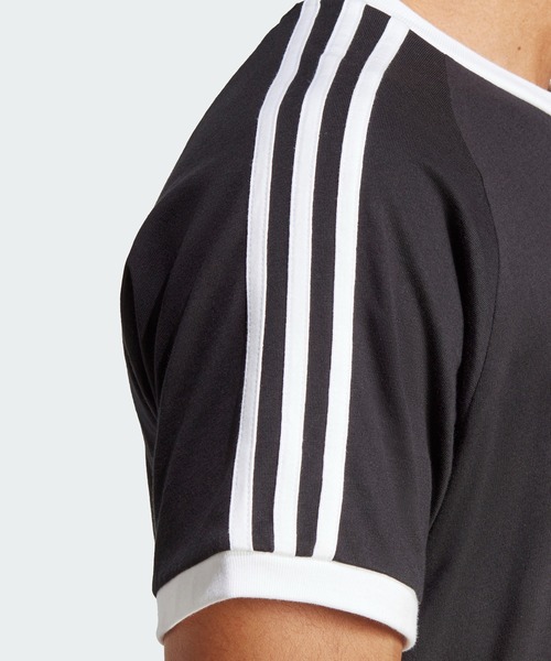 adidas(アディダス)の「adidas/アディダス adidas ORI 3-STRIPES TEE 半袖Tシャツ リンガーT(Tシャツ/カットソー・メンズ・ホワイト×ブラック/ネイビー×ホワイト/ブラック×ホワイト/ブラウン/グリーン/ベージュ/ブルー/スカイブルー・S/XL/L/M/XS)」の13枚目の写真