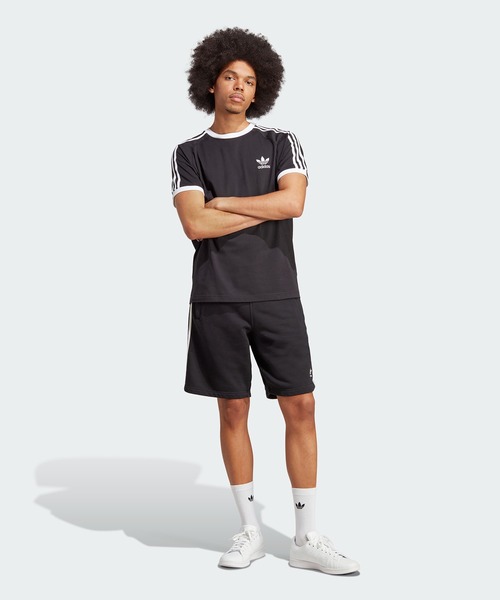 adidas(アディダス)の「adidas/アディダス adidas ORI 3-STRIPES TEE 半袖Tシャツ リンガーT(Tシャツ/カットソー・メンズ・ホワイト×ブラック/ネイビー×ホワイト/ブラック×ホワイト/ブラウン/グリーン/ベージュ/ブルー/スカイブルー・S/XL/L/M/XS)」の16枚目の写真