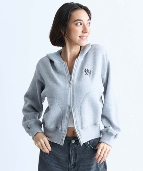 ROXY(ロキシー)の「ROXY/ロキシー フード付きセーター RSR244025(ニット/セーター・レディース・ブラック/グレー・L/M)」の2枚目の写真