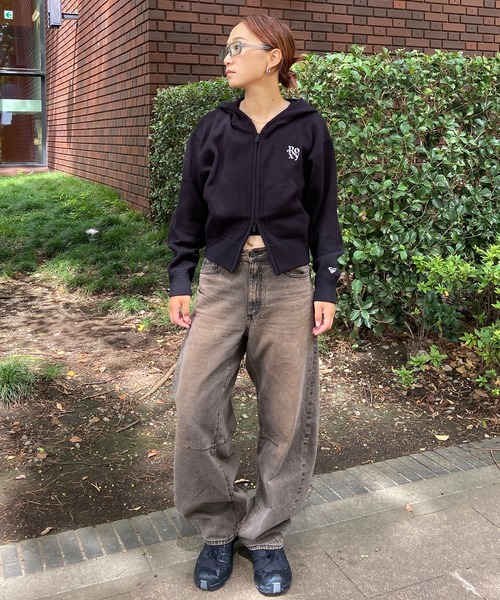 ROXY(ロキシー)の「ROXY/ロキシー フード付きセーター RSR244025(ニット/セーター・レディース・ブラック/グレー・L/M)」の3枚目の写真