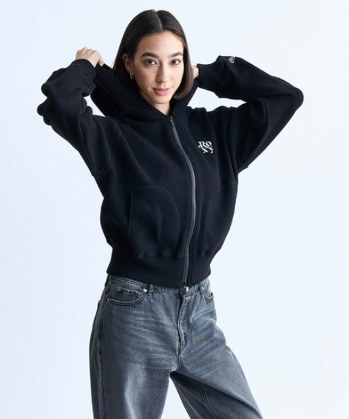 ROXY(ロキシー)の「ROXY/ロキシー フード付きセーター RSR244025(ニット/セーター・レディース・ブラック/グレー・L/M)」の6枚目の写真