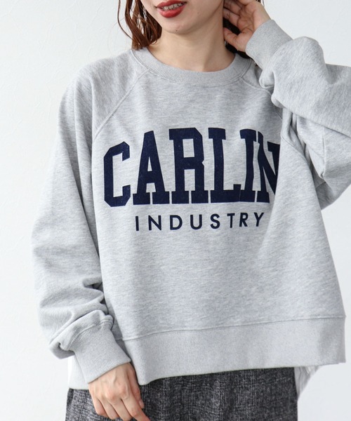 Cepica（セピカ）の「シャツリメイク風カレッジロゴプルオーバー（スウェット・レディース・グレー・FREE）」の4枚目の写真