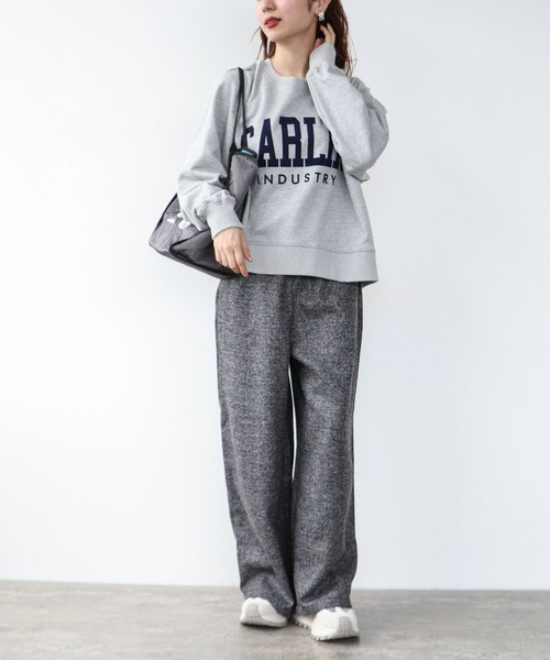 Cepica（セピカ）の「シャツリメイク風カレッジロゴプルオーバー（スウェット・レディース・グレー・FREE）」の7枚目の写真