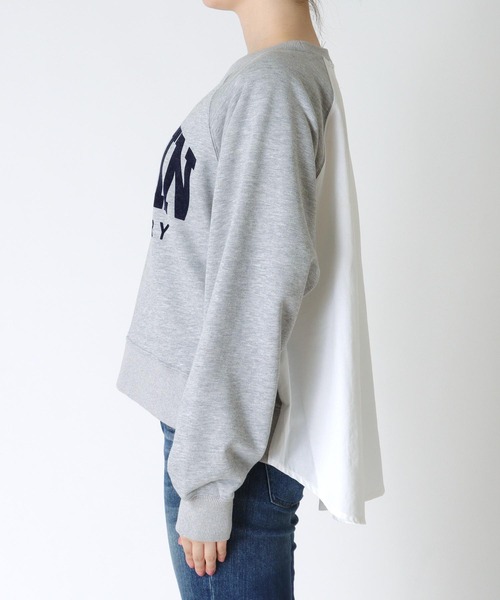 Cepica（セピカ）の「シャツリメイク風カレッジロゴプルオーバー（スウェット・レディース・グレー・FREE）」の11枚目の写真
