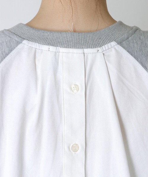 Cepica（セピカ）の「シャツリメイク風カレッジロゴプルオーバー（スウェット・レディース・グレー・FREE）」の13枚目の写真