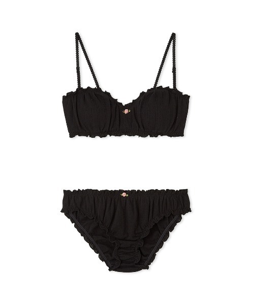 LILY BROWN(リリーブラウン)の「【LILY BROWN Lingerie】コットンフリル/ブラレットセット(ブラ&ショーツ・レディース・ブラック/その他/ライトピンク・MEDIUM/SMALL)」の11枚目の写真
