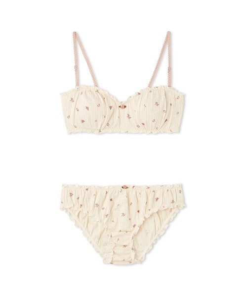 LILY BROWN(リリーブラウン)の「【LILY BROWN Lingerie】コットンフリル/ブラレットセット(ブラ&ショーツ・レディース・ブラック/その他/ライトピンク・MEDIUM/SMALL)」の12枚目の写真