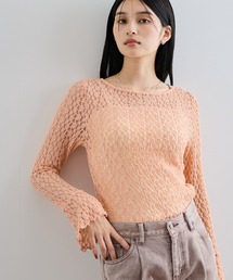 VIS | レースフレアースリーブトップス(Tシャツ/カットソー)