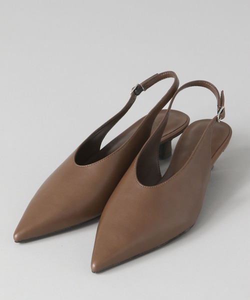 A part by（アパートバイ）の「バックスリングシューズ（パンプス・レディース・ダークブラウン/ブラック・LARGE/MEDIUM）」の8枚目の写真