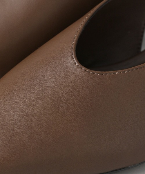 A part by（アパートバイ）の「バックスリングシューズ（パンプス・レディース・ダークブラウン/ブラック・LARGE/MEDIUM）」の6枚目の写真