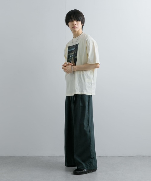 SENSE OF PLACE by URBAN RESEARCH(センスオブプレイスバイアーバンリサーチ)の「フォトグラフィックTシャツ B(Tシャツ/カットソー・メンズ・アイボリー/グリーン/チャコールグレー・MEDIUM/LARGE)」の8枚目の写真