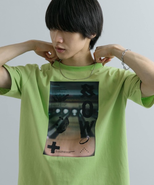 SENSE OF PLACE by URBAN RESEARCH(センスオブプレイスバイアーバンリサーチ)の「フォトグラフィックTシャツ B(Tシャツ/カットソー・メンズ・アイボリー/グリーン/チャコールグレー・MEDIUM/LARGE)」の17枚目の写真