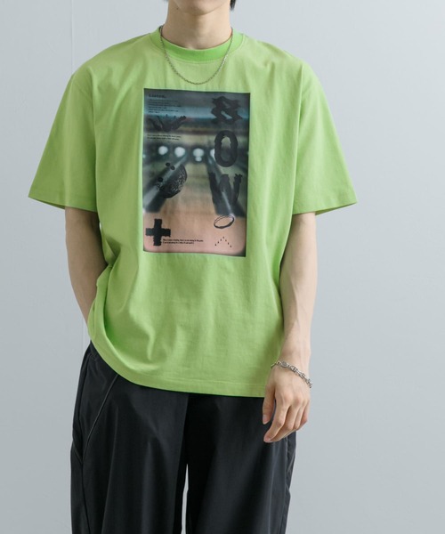 SENSE OF PLACE by URBAN RESEARCH(センスオブプレイスバイアーバンリサーチ)の「フォトグラフィックTシャツ B(Tシャツ/カットソー・メンズ・アイボリー/グリーン/チャコールグレー・MEDIUM/LARGE)」の18枚目の写真