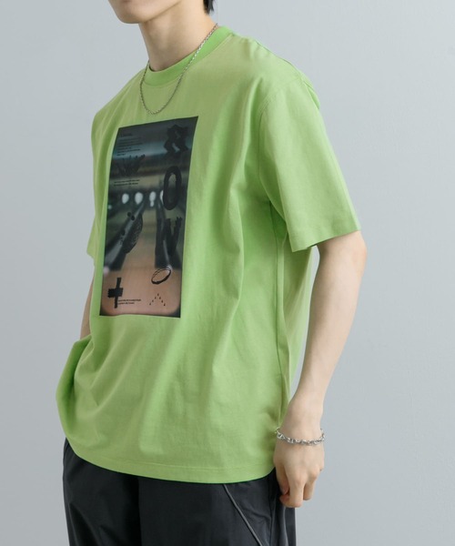 SENSE OF PLACE by URBAN RESEARCH(センスオブプレイスバイアーバンリサーチ)の「フォトグラフィックTシャツ B(Tシャツ/カットソー・メンズ・アイボリー/グリーン/チャコールグレー・MEDIUM/LARGE)」の19枚目の写真