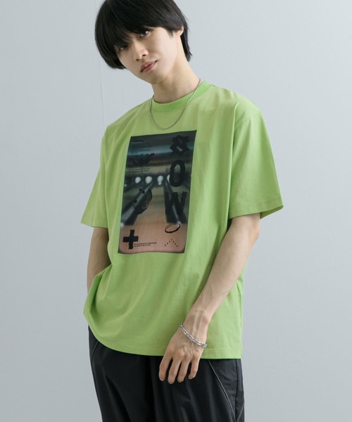 SENSE OF PLACE by URBAN RESEARCH(センスオブプレイスバイアーバンリサーチ)の「フォトグラフィックTシャツ B(Tシャツ/カットソー・メンズ・アイボリー/グリーン/チャコールグレー・MEDIUM/LARGE)」の20枚目の写真