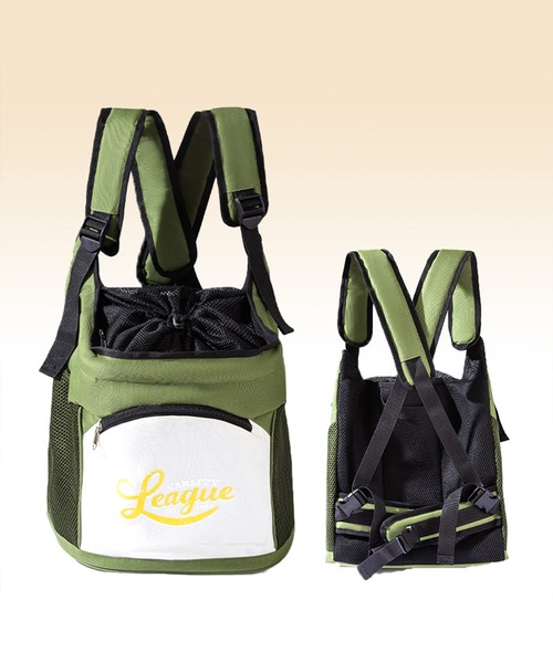 aimoha(アイモハ)の「抱っこ型ペットソフトキャリーバッグ(ペット用キャリーケース・レディース・グレー/グリーン・FREE)」の10枚目の写真