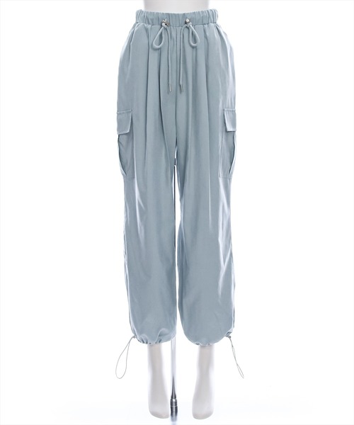 clear（クリア）の「ピーチ起毛ワイドカーゴパンツ[低身長用サイズ有]≪2024AW新作≫（カーゴパンツ・レディース・ブラック/カーキ/サックスブルー/アイボリー/ベージュ・F/XS）」の15枚目の写真