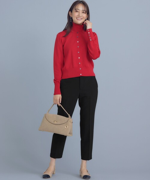 組曲（クミキョク）の「ベーシックダブルクロス テーパードパンツ（その他パンツ・レディース・ブラック系/グレー系/アイボリー系・1/2/3）」の7枚目の写真