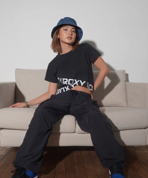 ROXY(ロキシー)の「BIG DEAL CARGO PANTS/ロキシーウエストゴムナイロンカーゴパンツ(カーゴパンツ・レディース・ブルー/ブラック/カーキ・LARGE/MEDIUM/SMALL)」の9枚目の写真
