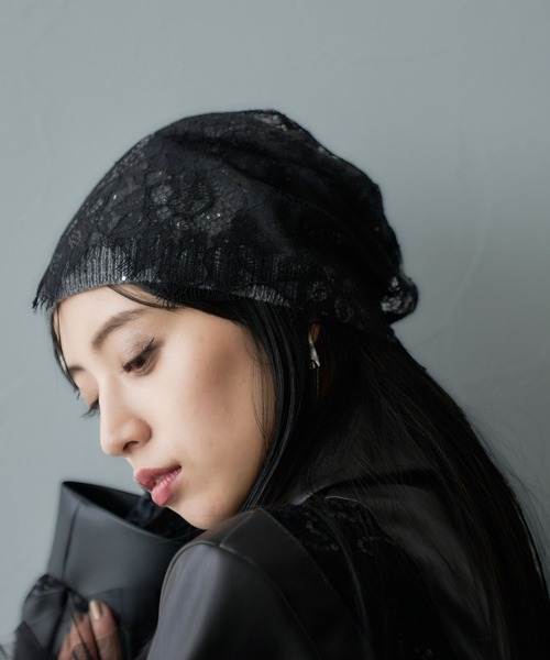 HARE（ハレ）の「レースツキビーニー(HARE)（ニットキャップ/ビーニー・レディース・グレー・FREE）」の6枚目の写真