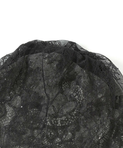 HARE（ハレ）の「レースツキビーニー(HARE)（ニットキャップ/ビーニー・レディース・グレー・FREE）」の3枚目の写真