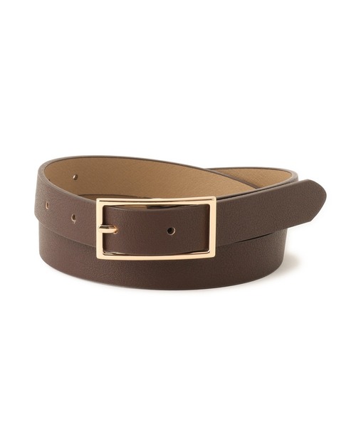 ROPE' PICNIC（ロペピクニック）の「スクエアバックルベルト（ベルト・レディース・ブラック/ブラウン・FREE）」の2枚目の写真