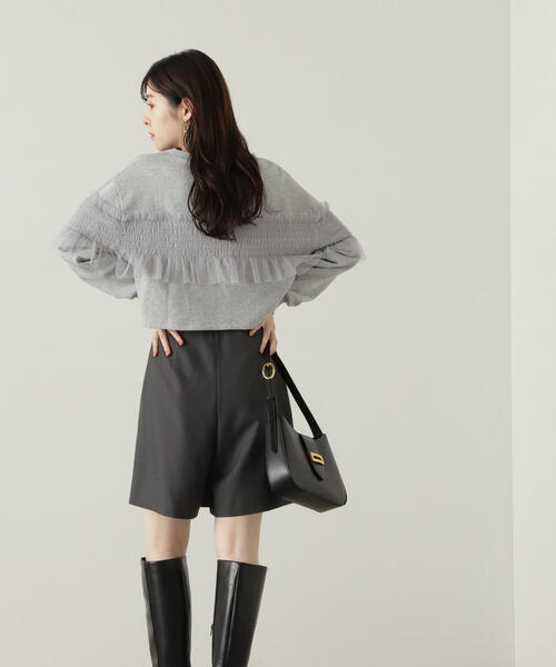 PROPORTION BODY DRESSING（プロポーションボディドレッシング）の「チュールギャザースエット / 1214260905（スウェット・レディース・ブラック/グレー系その他・FREE）」の11枚目の写真