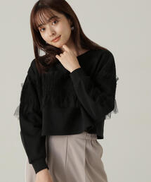 PROPORTION BODY DRESSING | チュールギャザースエット / 1214260905(スウェット)