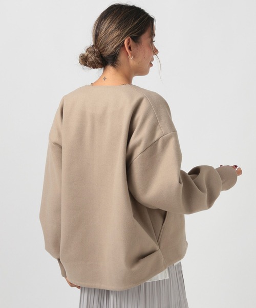 BAYFLOW（ベイフロー）の「ウールライクジップブルゾン（ブルゾン・レディース・ブラック/杢グレー/モカ/ブルー・SMALL/MEDIUM）」の12枚目の写真