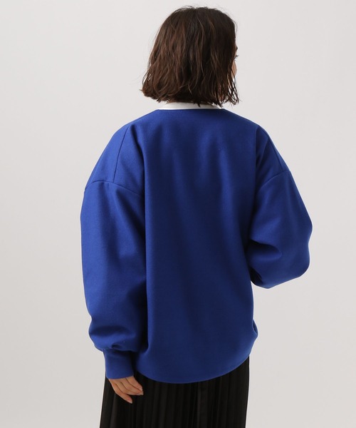 BAYFLOW（ベイフロー）の「ウールライクジップブルゾン（ブルゾン・レディース・ブラック/杢グレー/モカ/ブルー・SMALL/MEDIUM）」の14枚目の写真