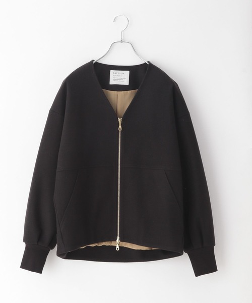 BAYFLOW（ベイフロー）の「ウールライクジップブルゾン（ブルゾン・レディース・ブラック/杢グレー/モカ/ブルー・SMALL/MEDIUM）」の16枚目の写真