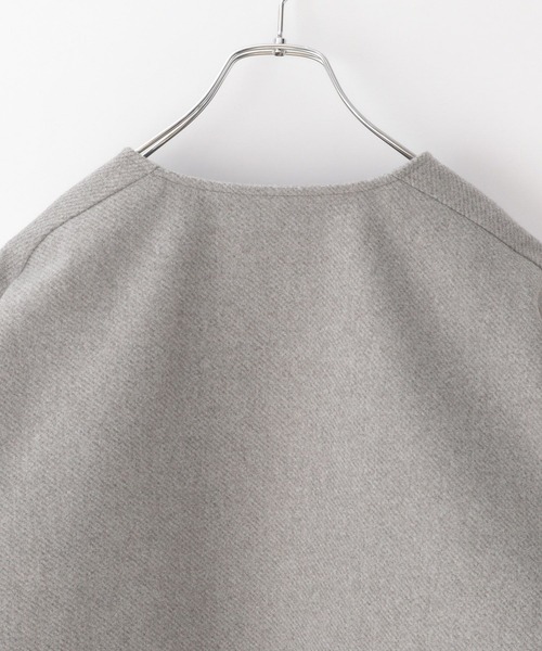 BAYFLOW（ベイフロー）の「ウールライクジップブルゾン（ブルゾン・レディース・ブラック/杢グレー/モカ/ブルー・SMALL/MEDIUM）」の21枚目の写真