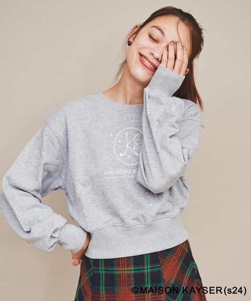 31 Sons de mode(トランテアン ソン ドゥ モード)の「【MAISON KAYSER】刺繍ロゴスウェット(Tシャツ/カットソー・レディース・ネイビー/ホワイト/ライトグレー・フリー)」の13枚目の写真