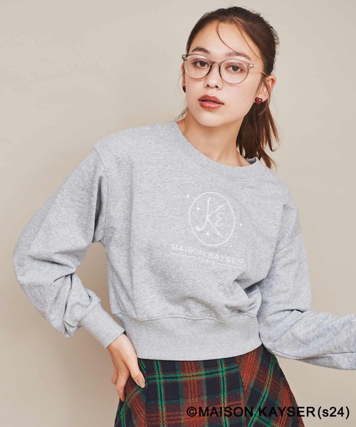 31 Sons de mode(トランテアン ソン ドゥ モード)の「【MAISON KAYSER】刺繍ロゴスウェット(Tシャツ/カットソー・レディース・ネイビー/ホワイト/ライトグレー・フリー)」の12枚目の写真