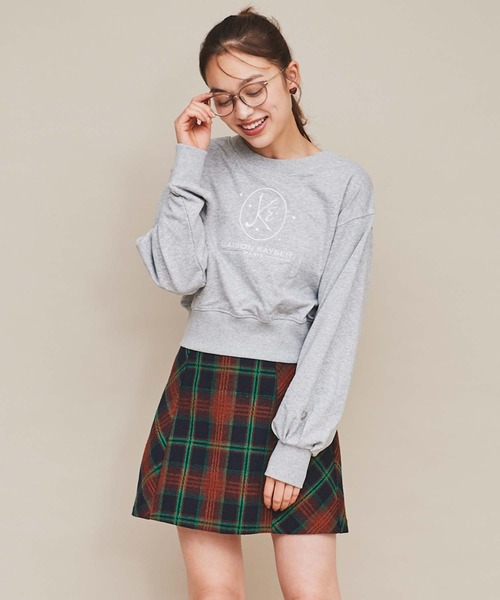 31 Sons de mode(トランテアン ソン ドゥ モード)の「【MAISON KAYSER】刺繍ロゴスウェット(Tシャツ/カットソー・レディース・ネイビー/ホワイト/ライトグレー・フリー)」の16枚目の写真