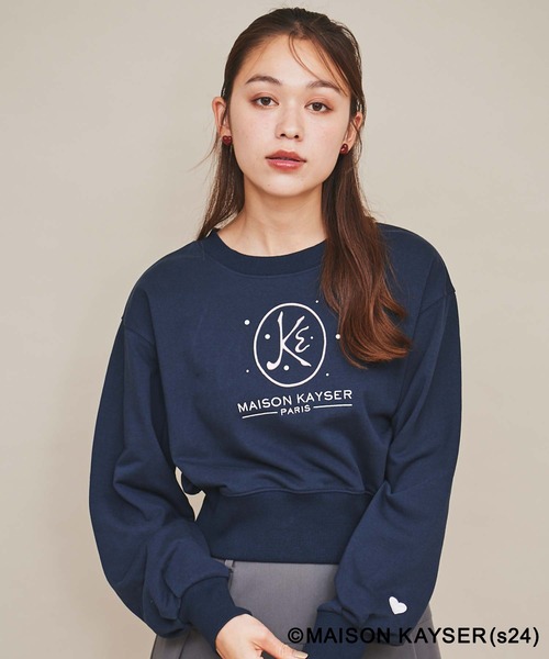 31 Sons de mode(トランテアン ソン ドゥ モード)の「【MAISON KAYSER】刺繍ロゴスウェット(Tシャツ/カットソー・レディース・ネイビー/ホワイト/ライトグレー・フリー)」の20枚目の写真