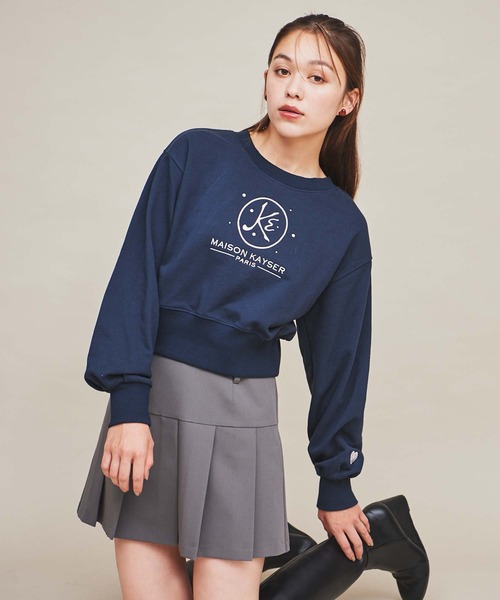 31 Sons de mode(トランテアン ソン ドゥ モード)の「【MAISON KAYSER】刺繍ロゴスウェット(Tシャツ/カットソー・レディース・ネイビー/ホワイト/ライトグレー・フリー)」の22枚目の写真