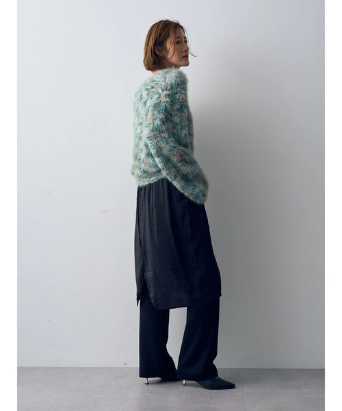 Editt by YECCA VECCA（エディットバイイェッカヴェッカ）の「レイヤードシアースカートパンツ（その他パンツ・レディース・ブラック・FREE）」の5枚目の写真