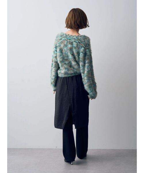 Editt by YECCA VECCA（エディットバイイェッカヴェッカ）の「レイヤードシアースカートパンツ（その他パンツ・レディース・ブラック・FREE）」の6枚目の写真