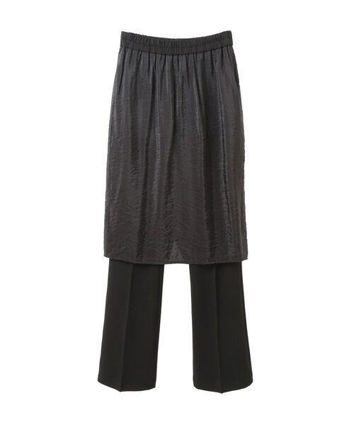 Editt by YECCA VECCA（エディットバイイェッカヴェッカ）の「レイヤードシアースカートパンツ（その他パンツ・レディース・ブラック・FREE）」の7枚目の写真