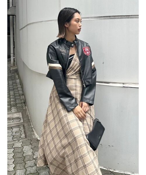 EVRIS（エヴリス）の「color scheme graphic ライダース（ライダースジャケット・レディース・ブラック/レッド・FREE）」の19枚目の写真