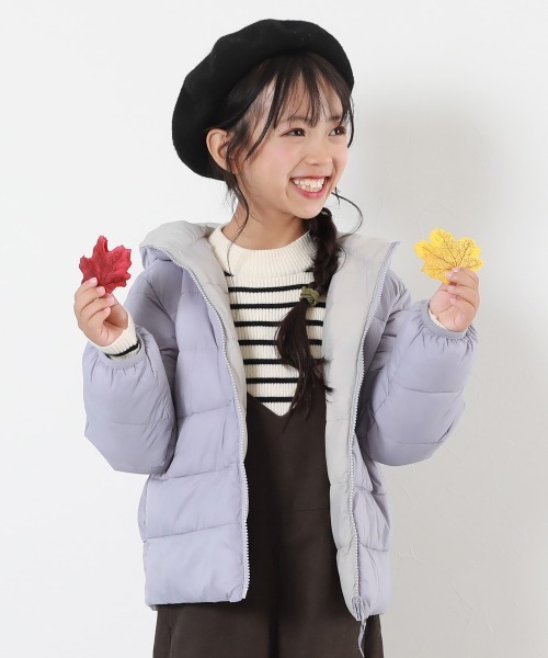 セール】洗える ファイバーダウン リバーシブル ふっくら ジャケット