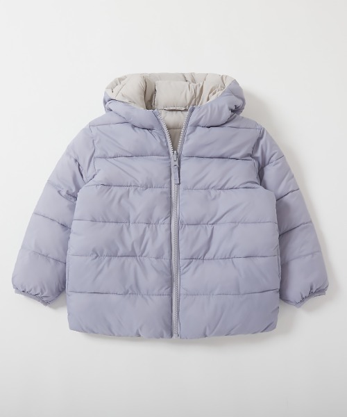 devirock（デビロック）の「洗える ファイバーダウン リバーシブル ふっくら ジャケット（ダウンジャケット/コート・キッズ・グレイッシュブルー/パープル系/パープル系4/レッド系1/スミクロ/ブルー系1・100cm/110cm/120cm/130cm/140cm/150cm/160cm）」の22枚目の写真