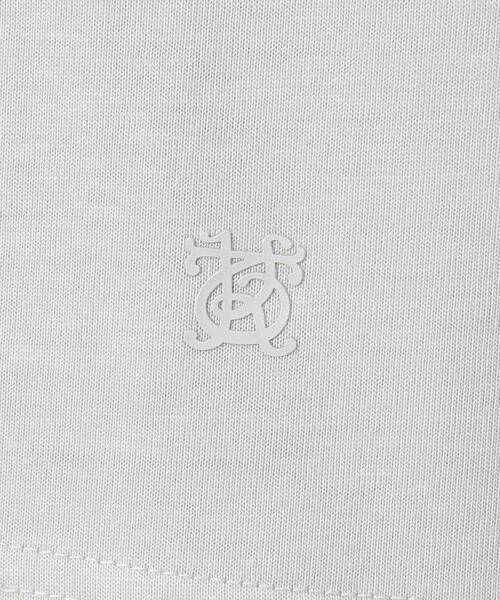 TAKEO KIKUCHI(タケオキクチ)の「【抗菌防臭/ジャケット対応】テーラード 長袖Tシャツ(Tシャツ/カットソー・メンズ・オリーブ/チャコールグレー/ライトグレー/ホワイト/ダークブラウン/ブラック・02/01/05/04/03)」の9枚目の写真