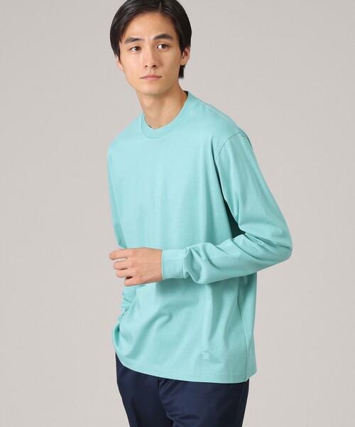 TAKEO KIKUCHI(タケオキクチ)の「【抗菌防臭/ジャケット対応】テーラード 長袖Tシャツ(Tシャツ/カットソー・メンズ・オリーブ/チャコールグレー/ライトグレー/ホワイト/ダークブラウン/ブラック・02/01/05/04/03)」の20枚目の写真