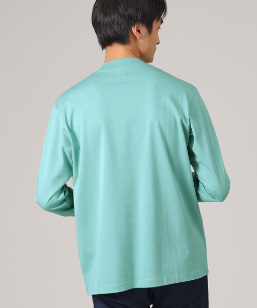 TAKEO KIKUCHI(タケオキクチ)の「【抗菌防臭/ジャケット対応】テーラード 長袖Tシャツ(Tシャツ/カットソー・メンズ・オリーブ/チャコールグレー/ライトグレー/ホワイト/ダークブラウン/ブラック・02/01/05/04/03)」の21枚目の写真